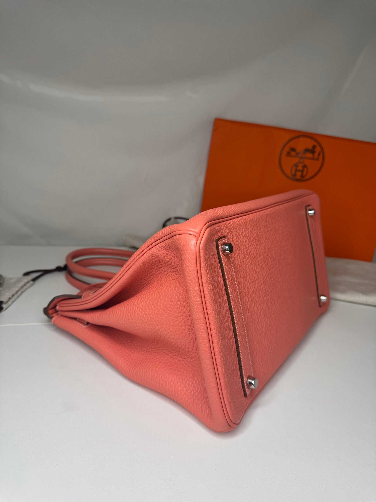 Birkin 35 Coral SHW Togo Leather