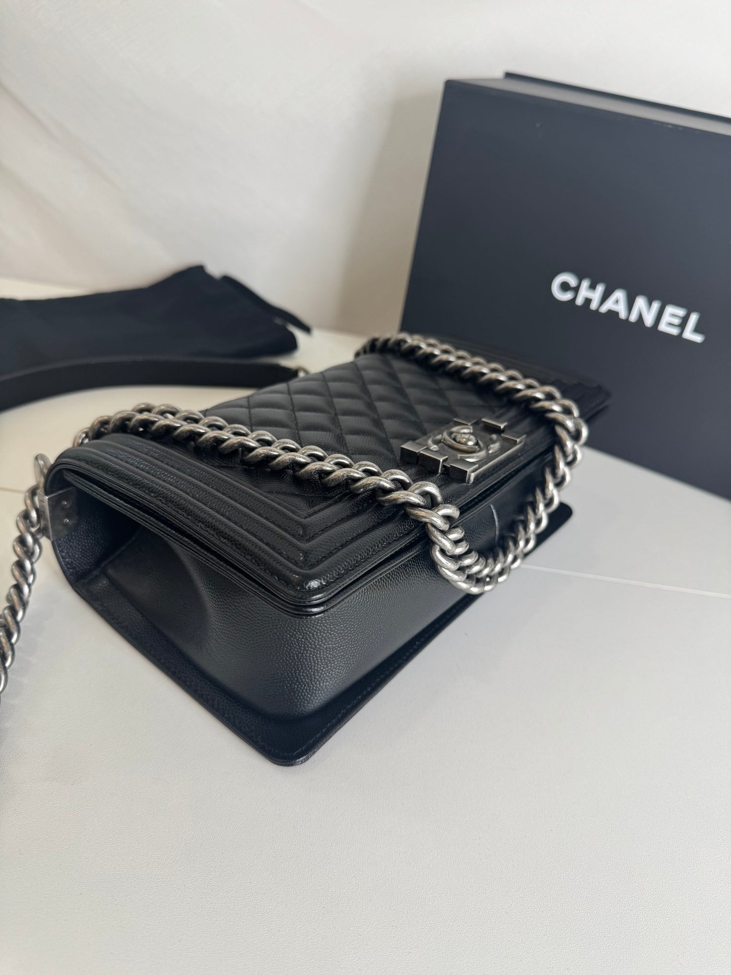 Chanel Caviar Boy Medium