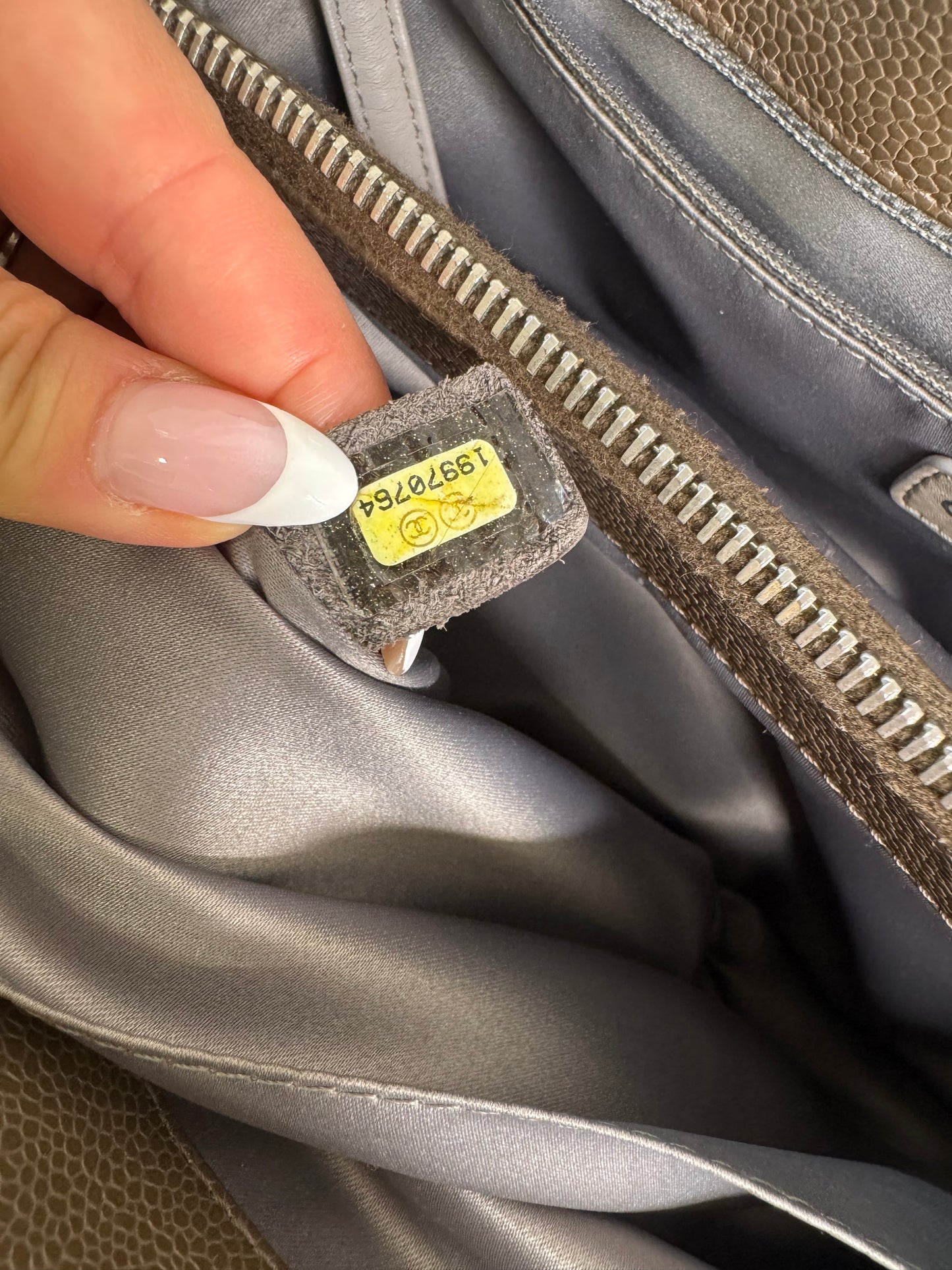 Chanel GST Caviar Taupe (grey/brown) SHW