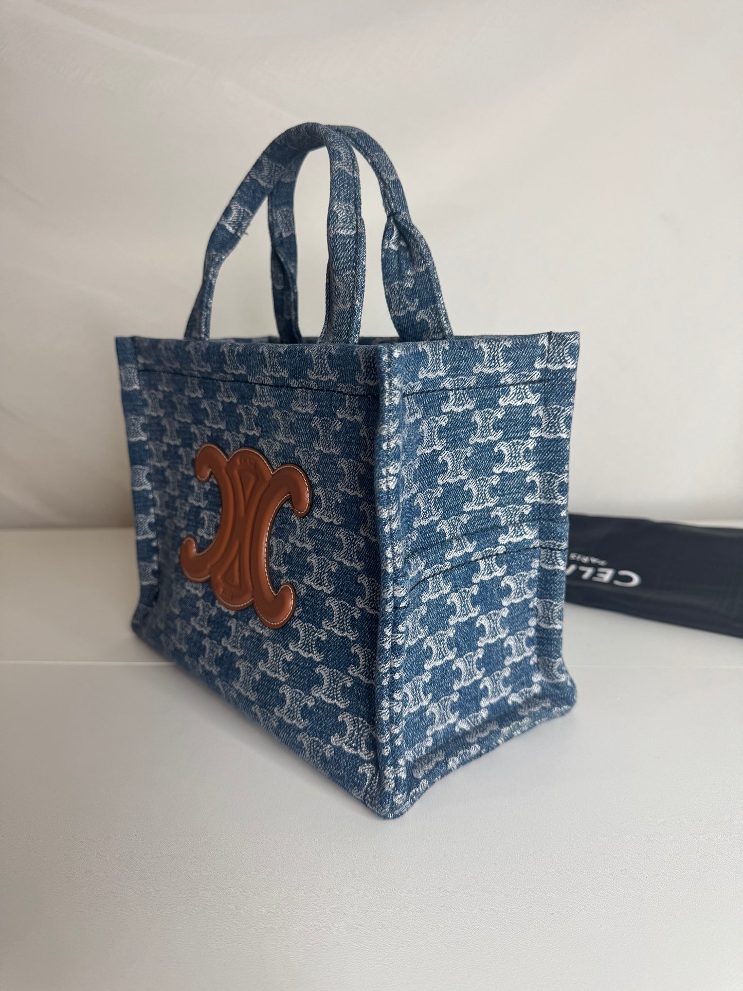 Celine Small Cabas Thais Denim