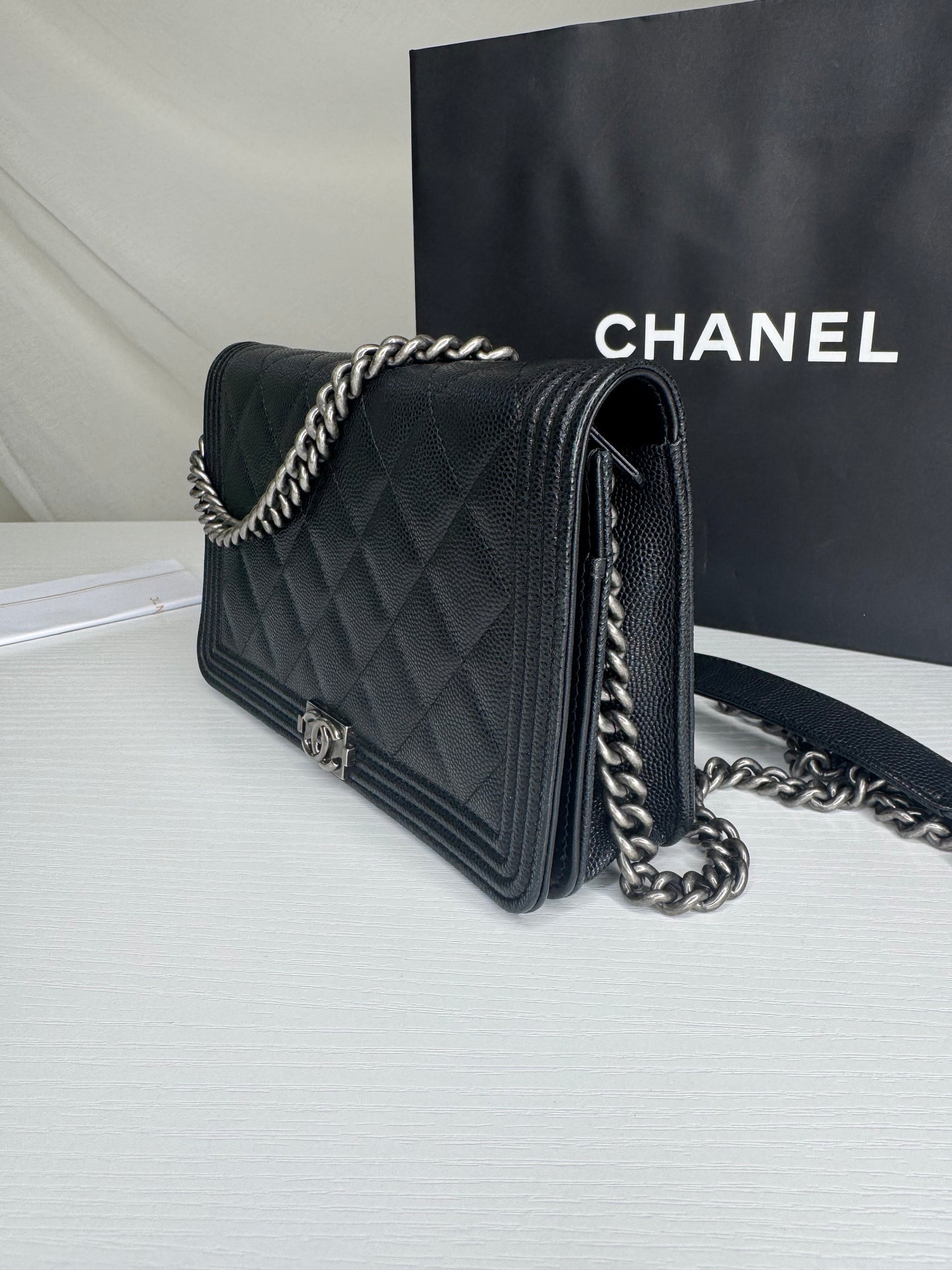 Chanel Caviar Boy WOC