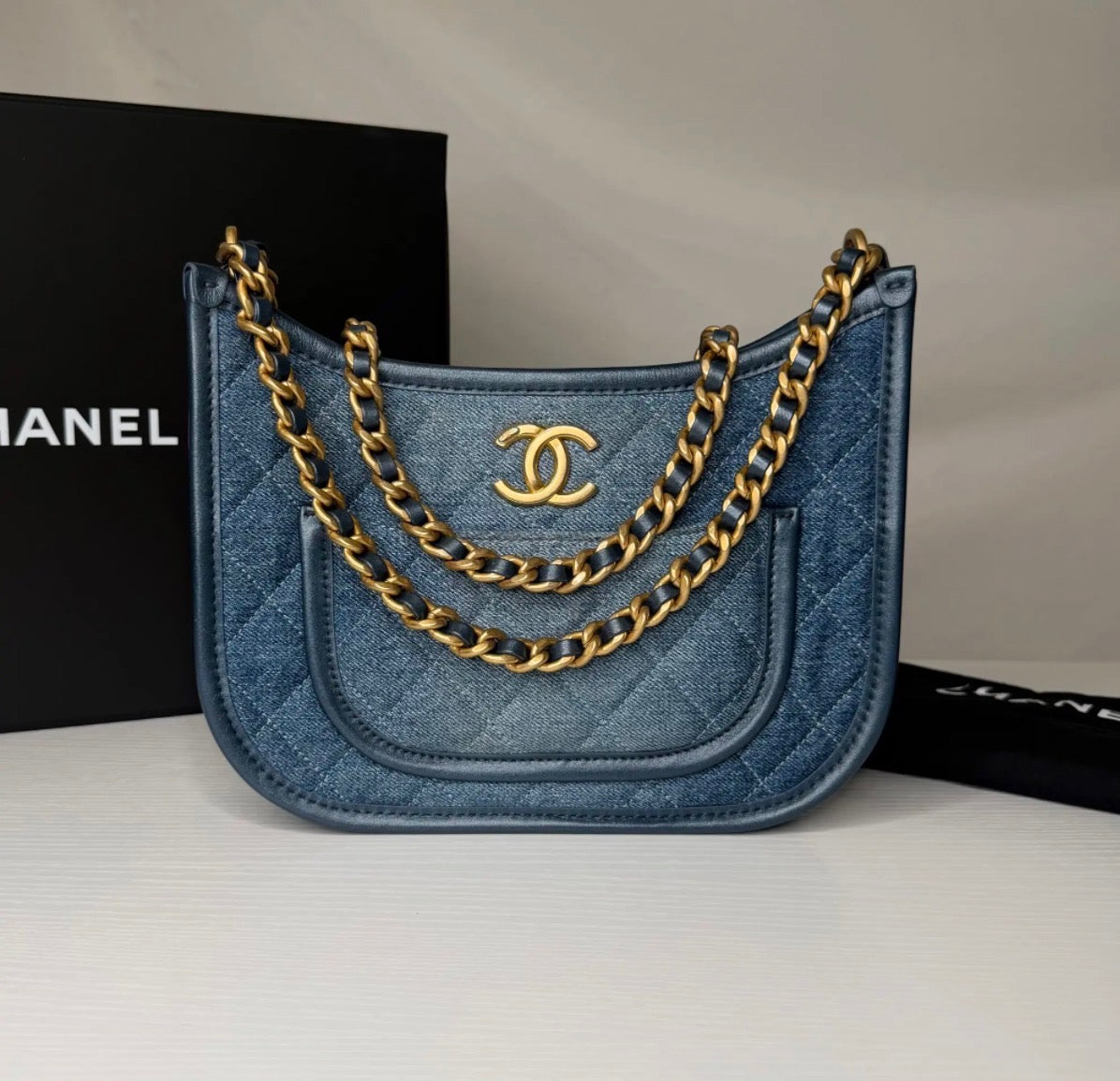 Chanel Denim Hobo