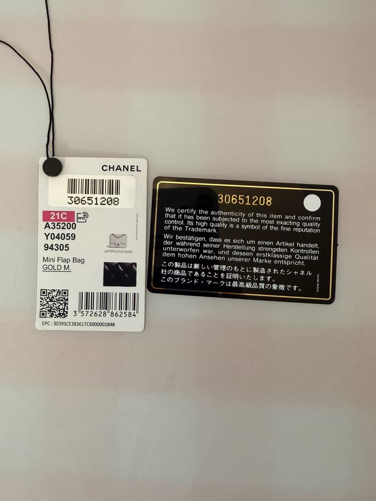 Chanel Mini Lambskin Black GHW