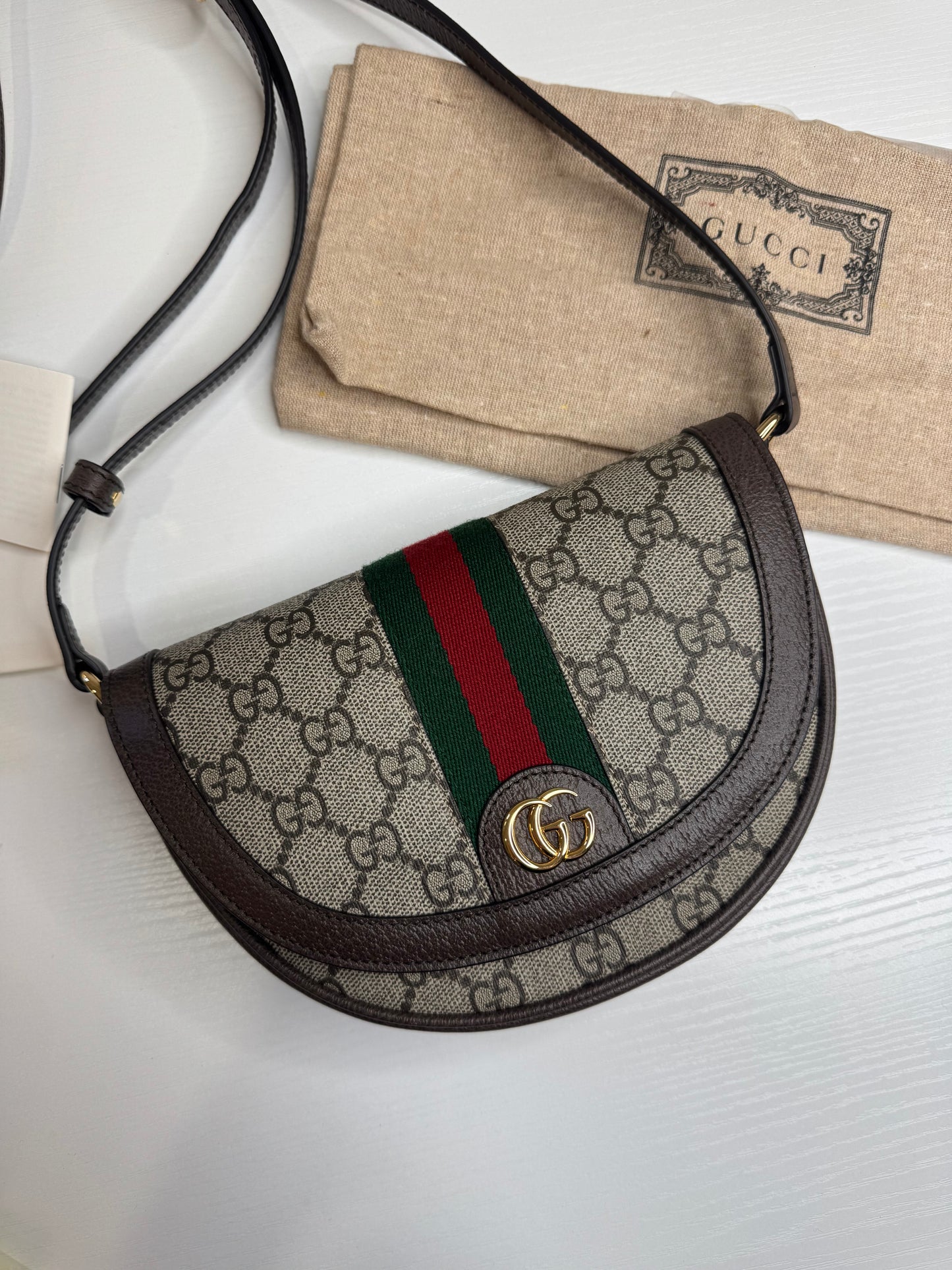 Gucci Ophidia Half Moon Crossbody