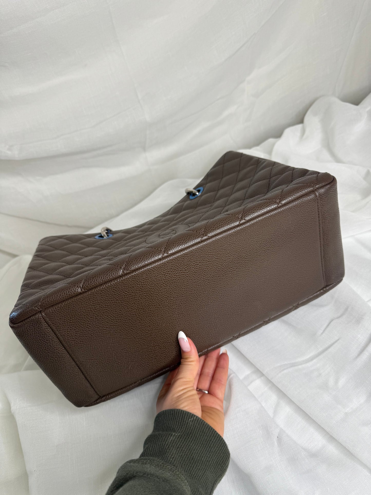 Chanel GST Caviar Taupe (grey/brown) SHW