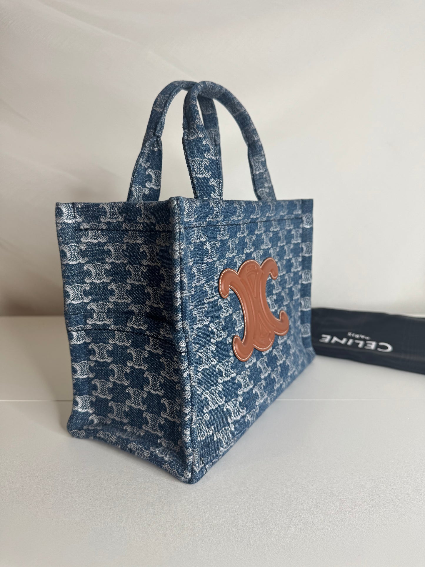 Celine Small Cabas Thais Denim
