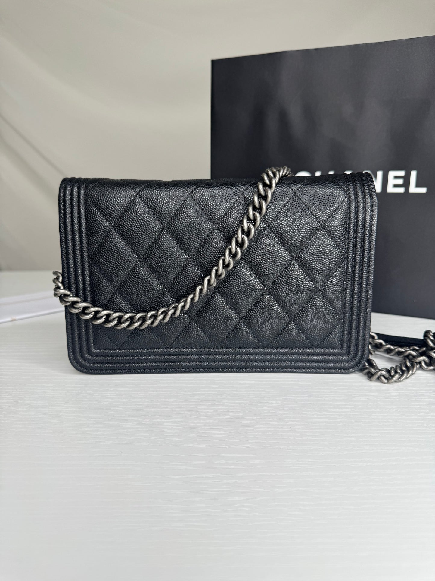 Chanel Caviar Boy WOC