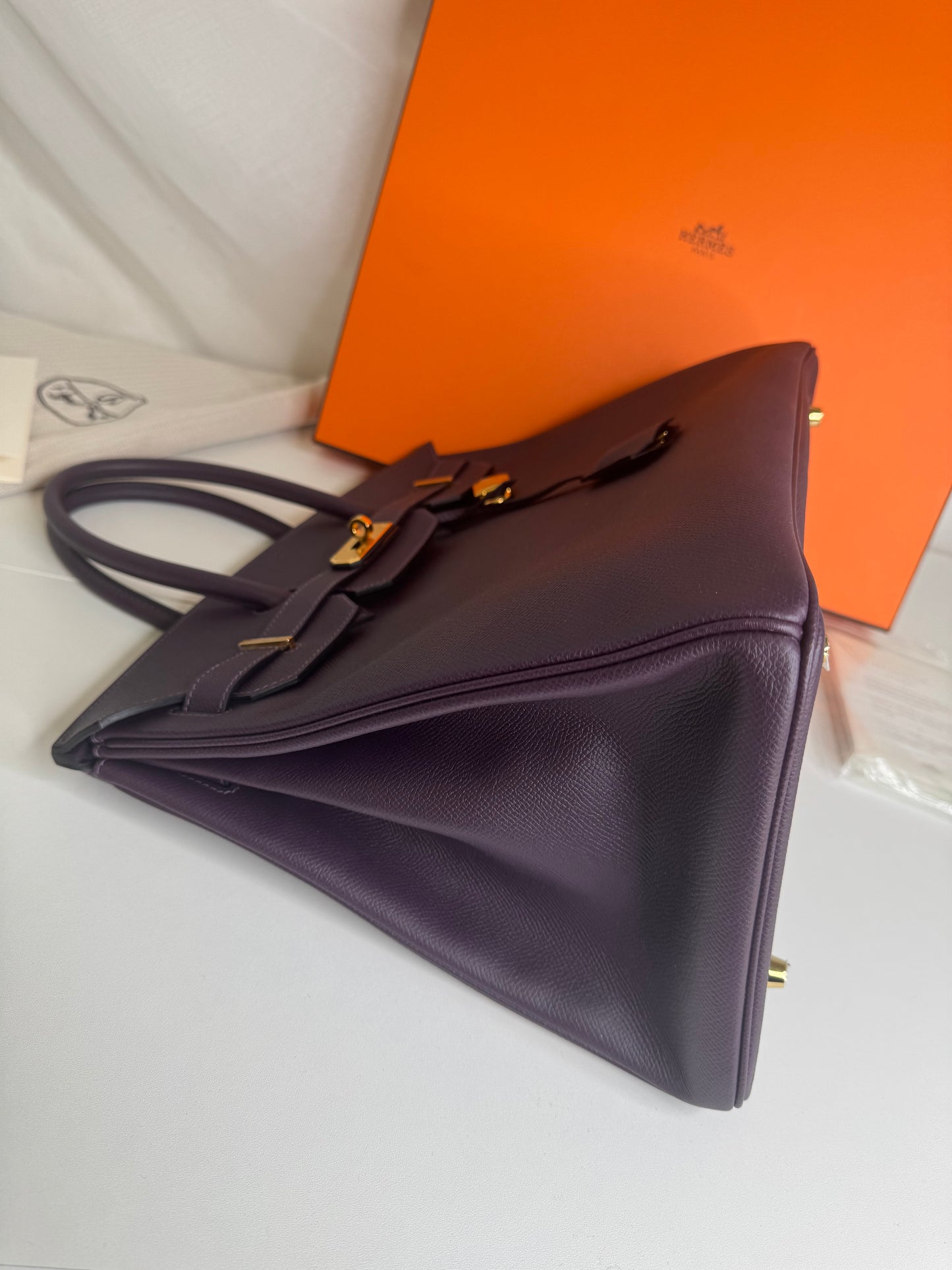 Hermes Birkin 35 Raisin GHW