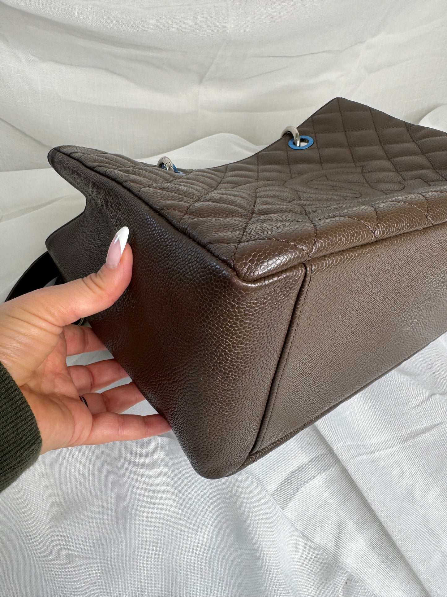 Chanel GST Caviar Taupe (grey/brown) SHW