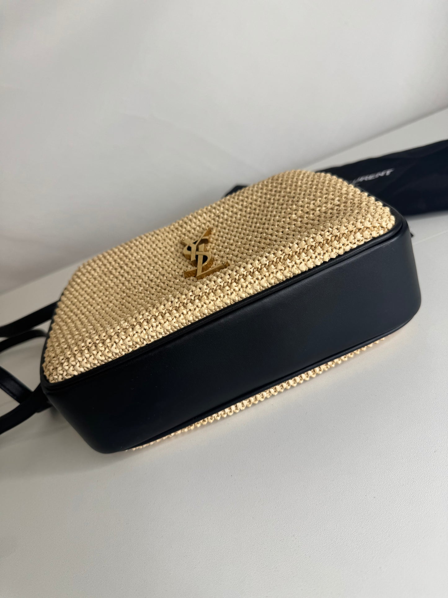 YSL Raffia Camera Bag