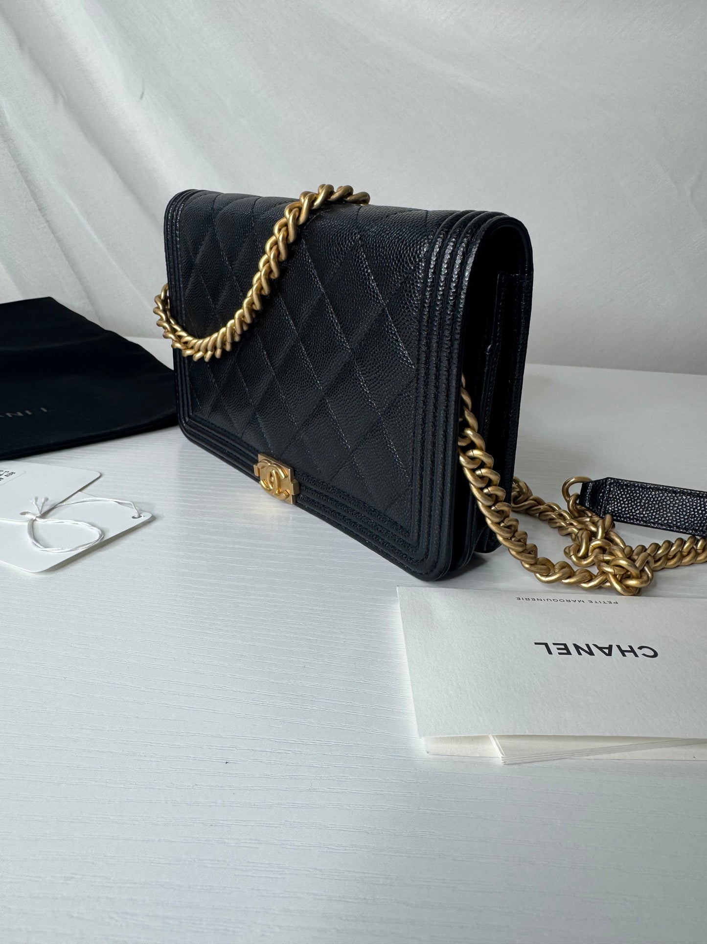 Chanel Caviar Boy WOC