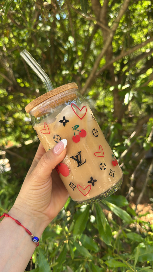 Cherry Glass Cups π