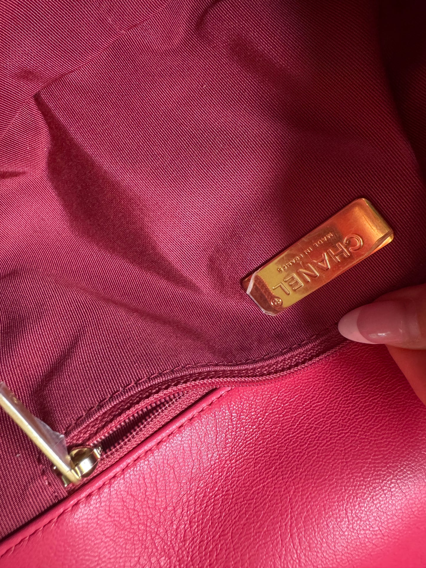 Chanel 19 Large Pink