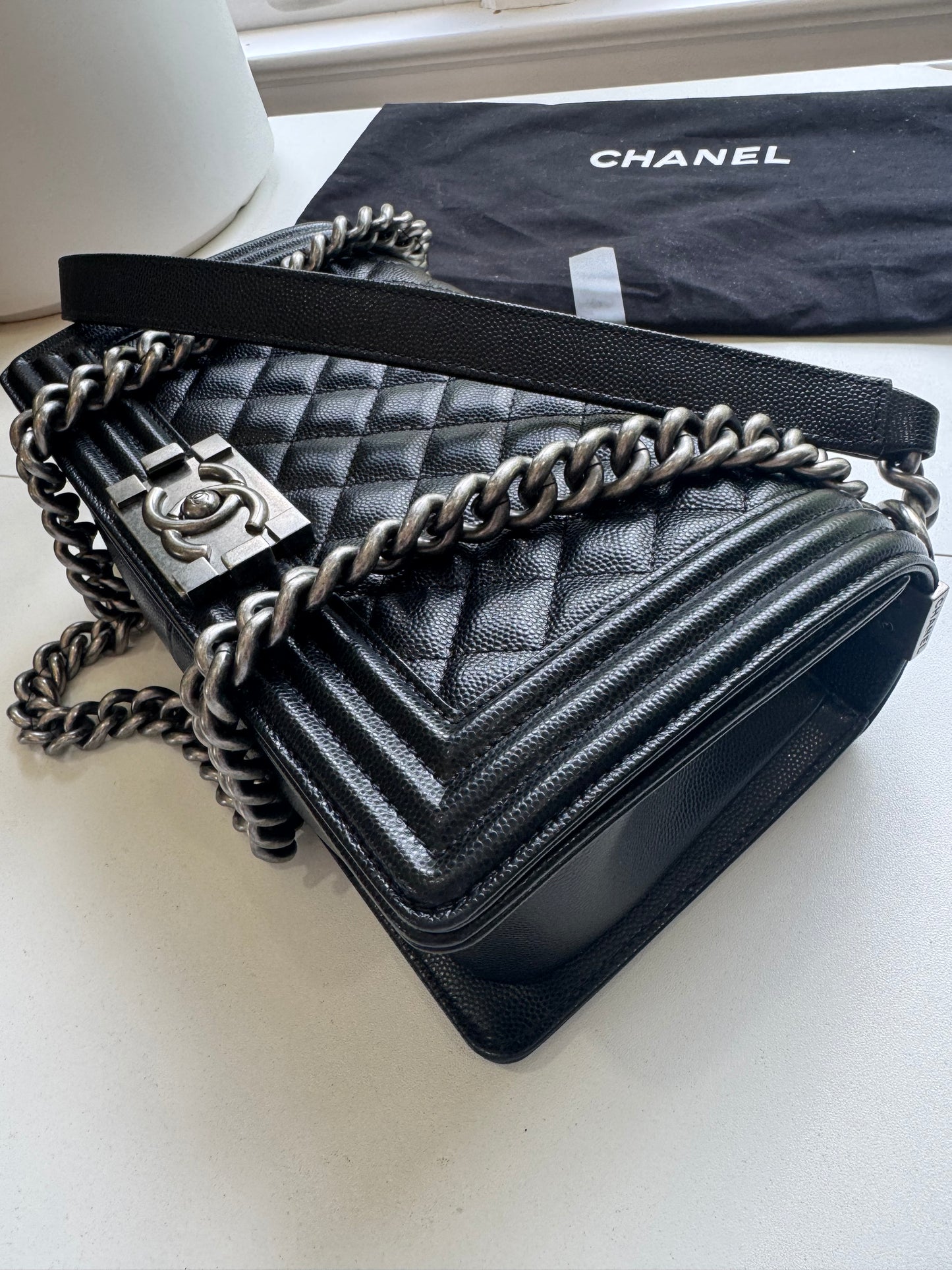 Chanel Caviar Boy Bag Medium