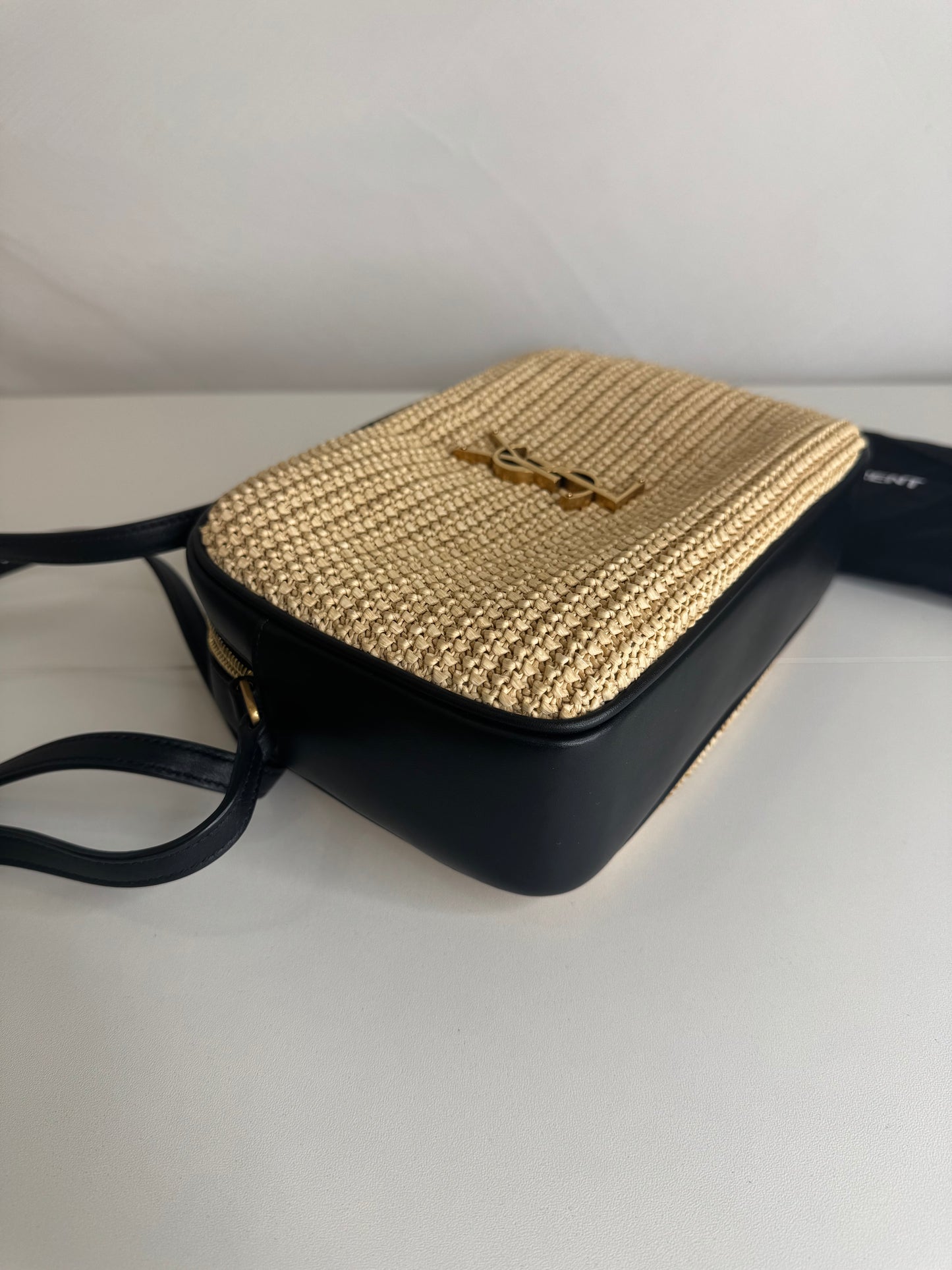 YSL Raffia Camera Bag