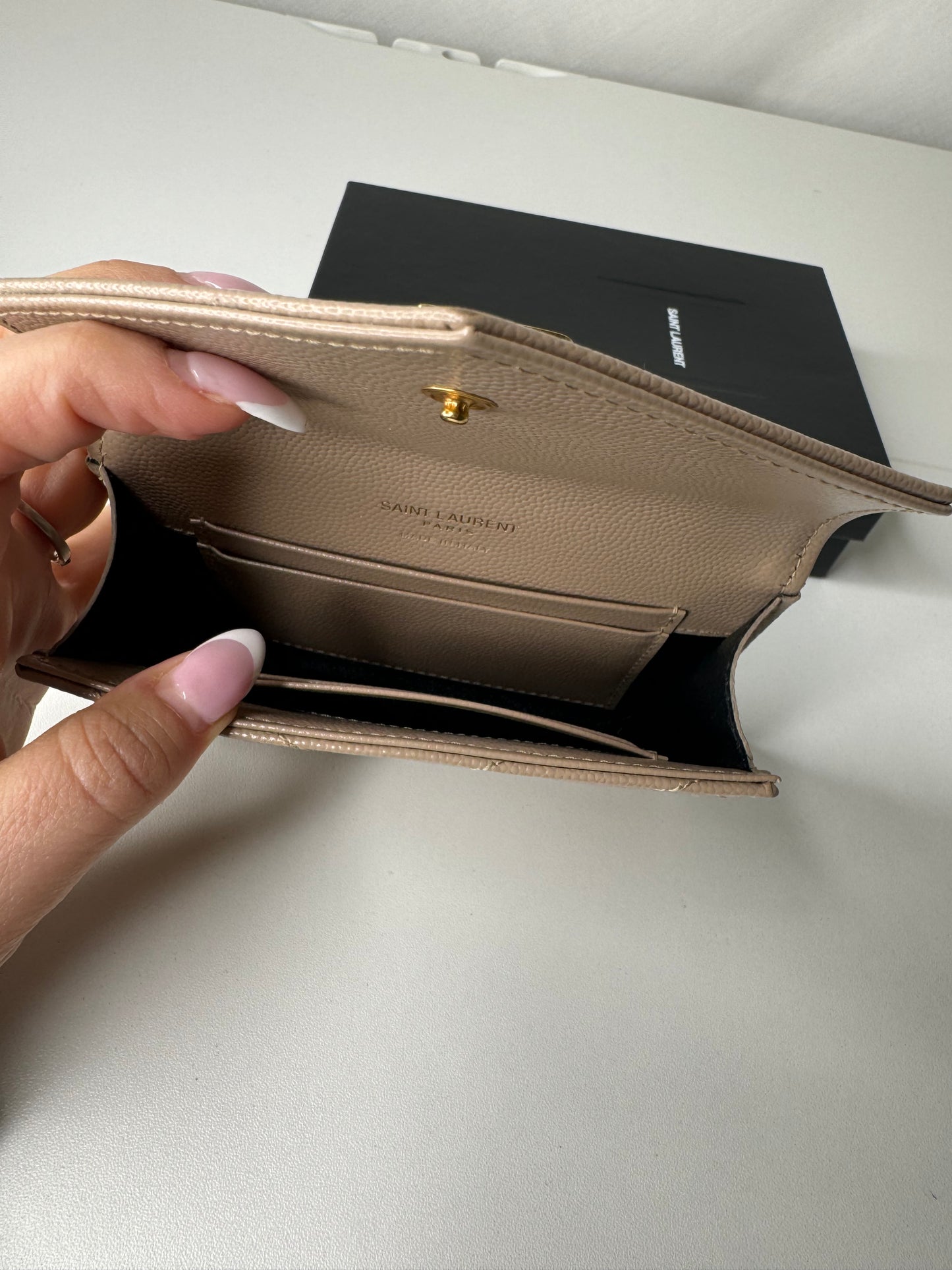 YSL Flap Card Holder