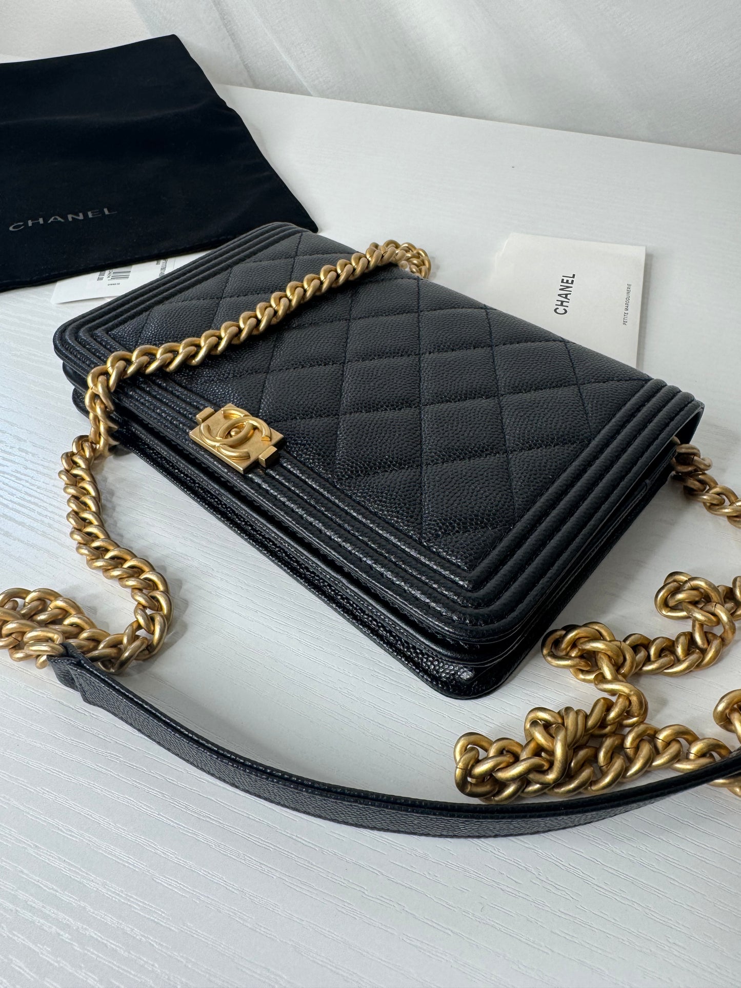 Chanel Caviar Boy WOC