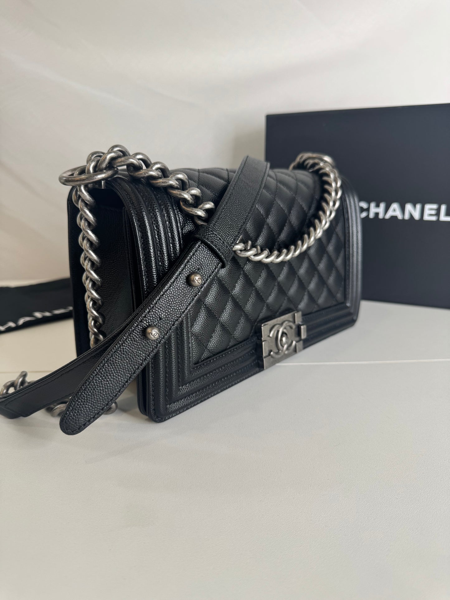 Chanel Caviar Boy Medium