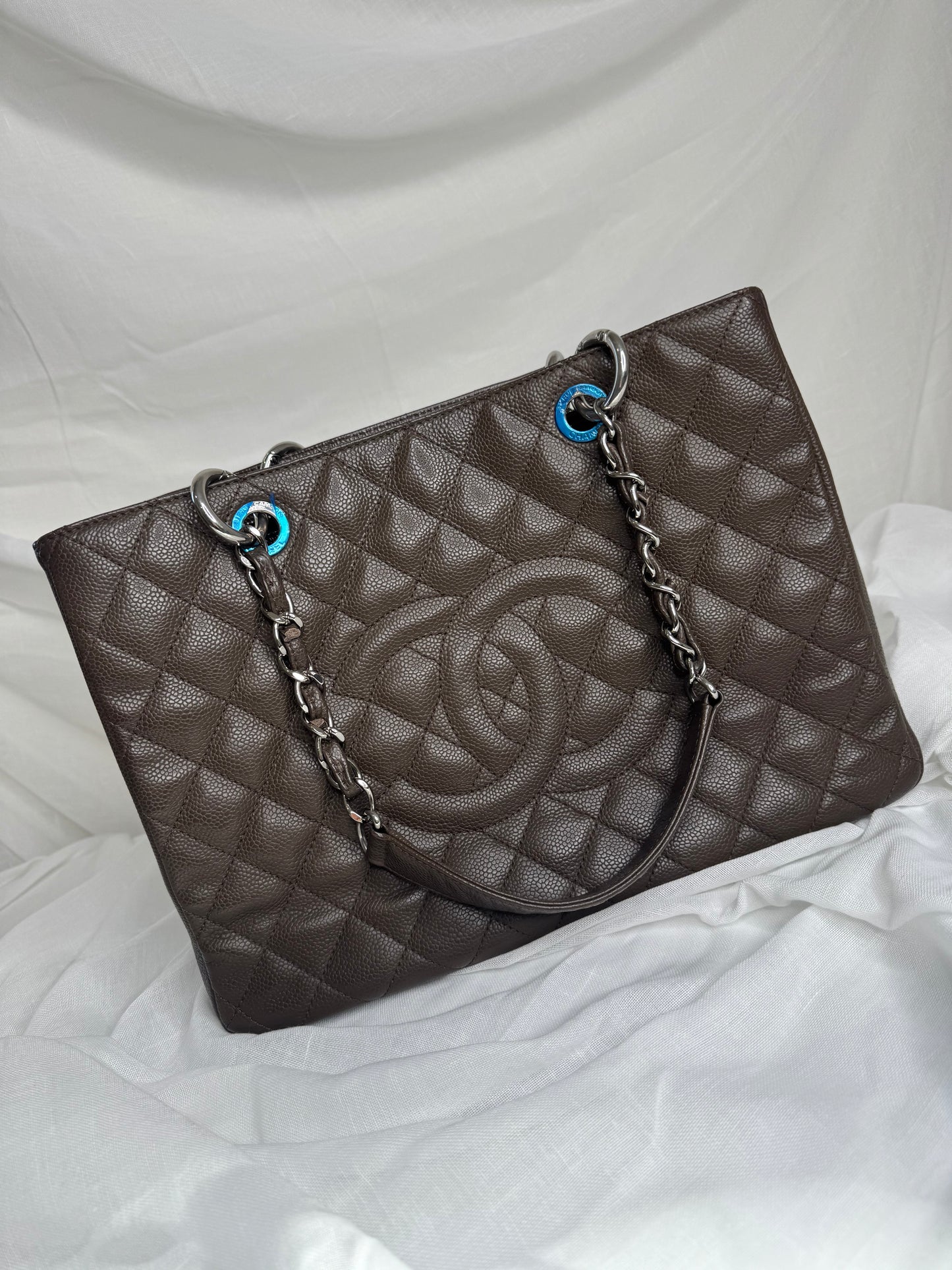 Chanel GST Caviar Taupe (grey/brown) SHW