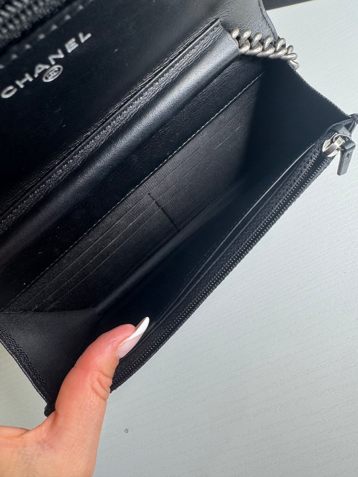 Chanel Caviar Boy WOC