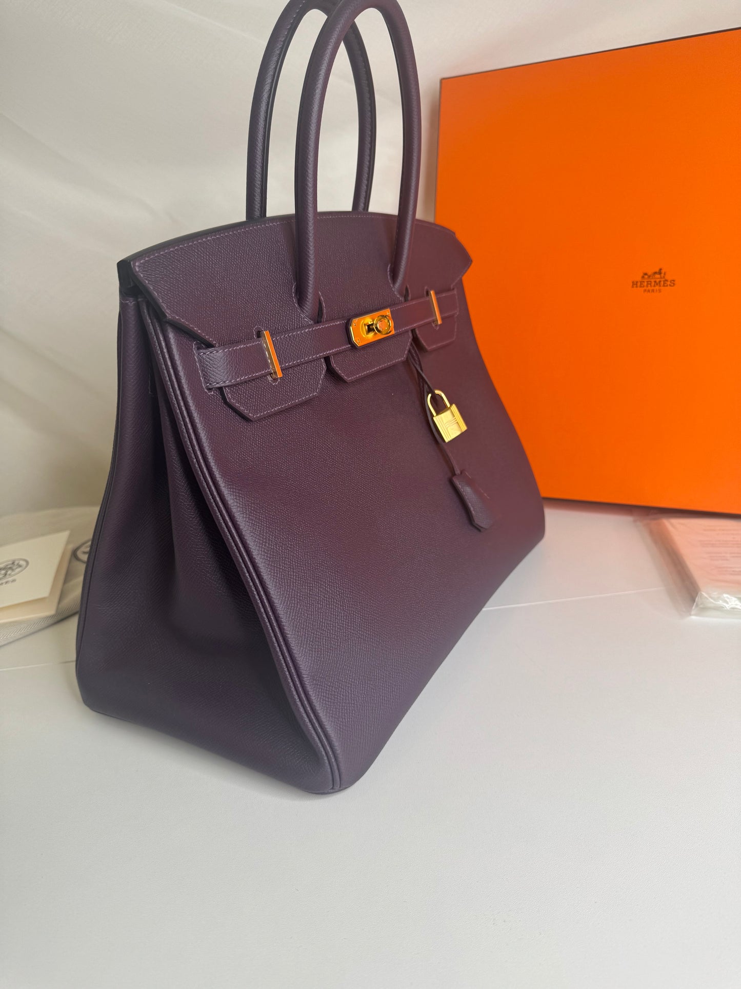 Hermes Birkin 35 Raisin GHW
