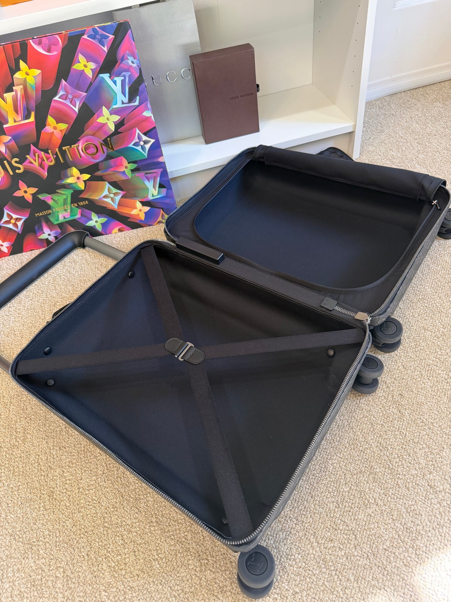 Louis Vuitton Horizon 55 Eclipse Monogram Eclipse Canvas