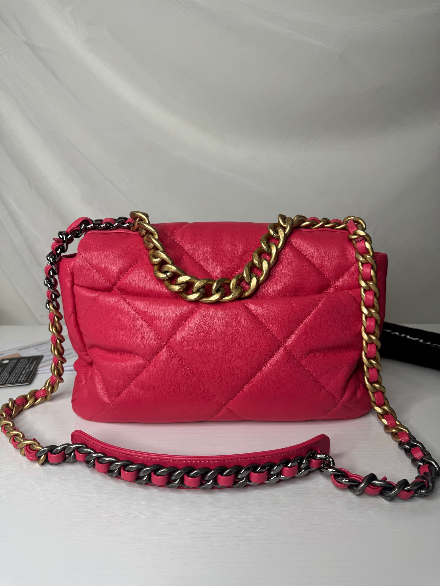 Chanel 19 Large Pink