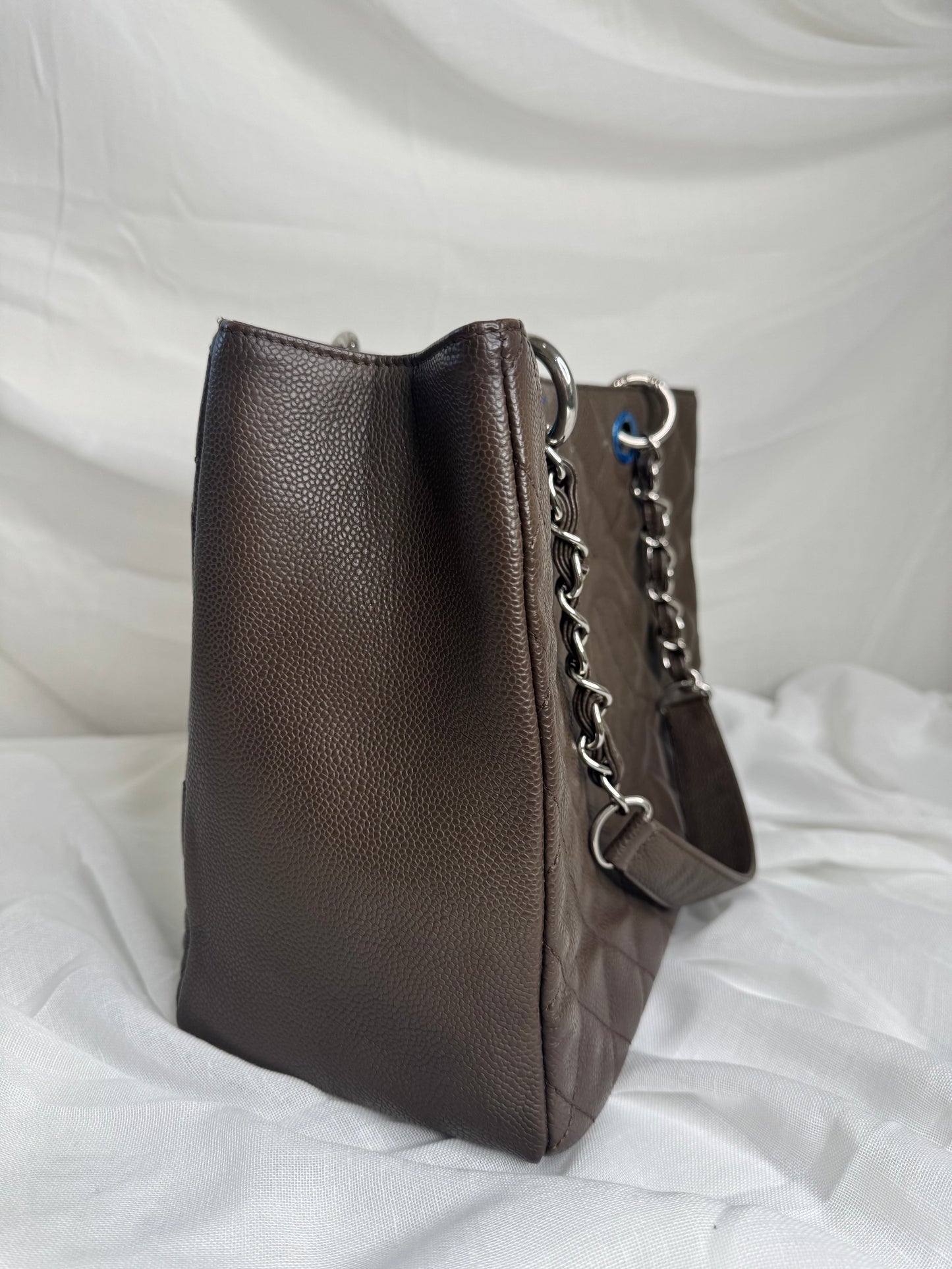 Chanel GST Caviar Taupe (grey/brown) SHW