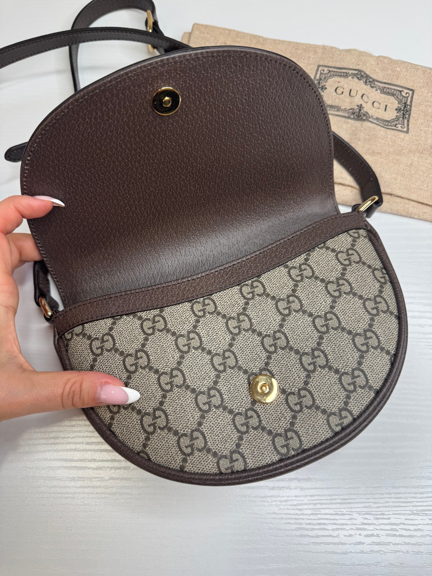 Gucci Ophidia Half Moon Crossbody