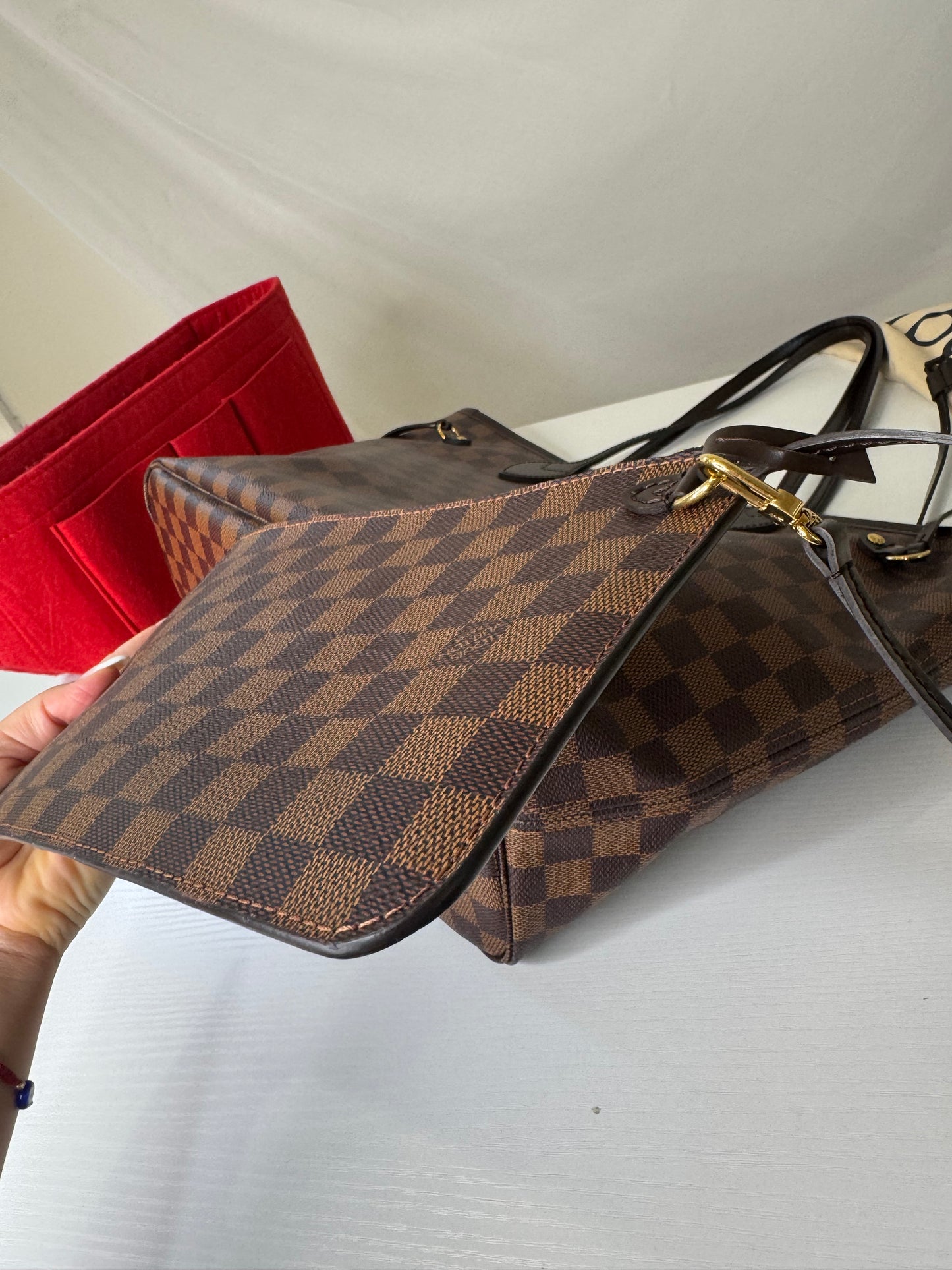 Neverfull DE Red with Pouch