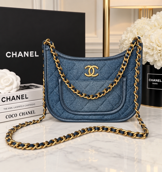 Chanel Denim Hobo