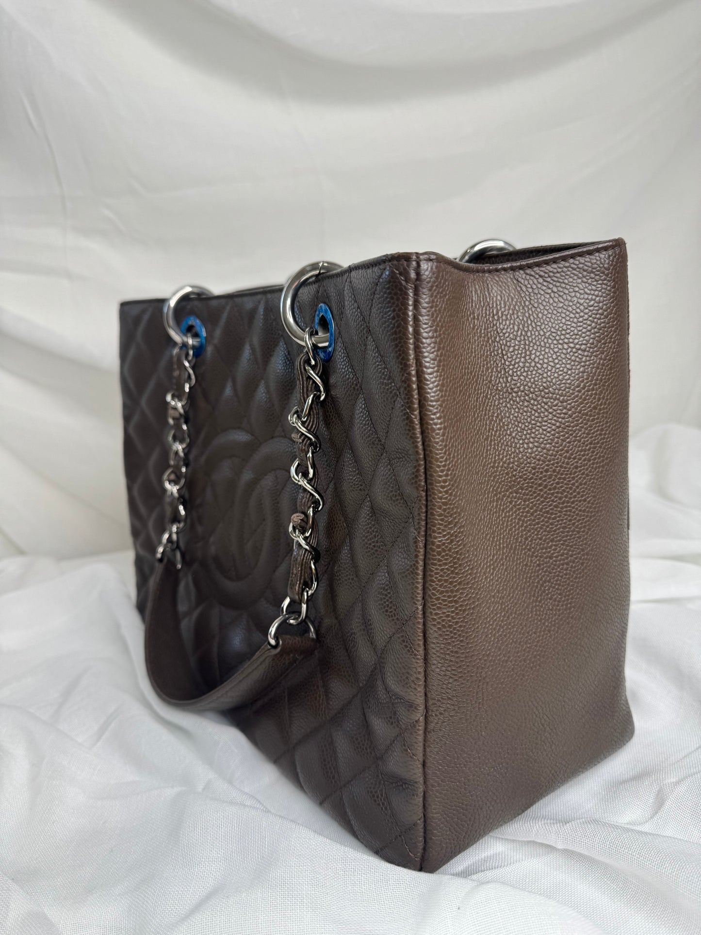 Chanel GST Caviar Taupe (grey/brown) SHW