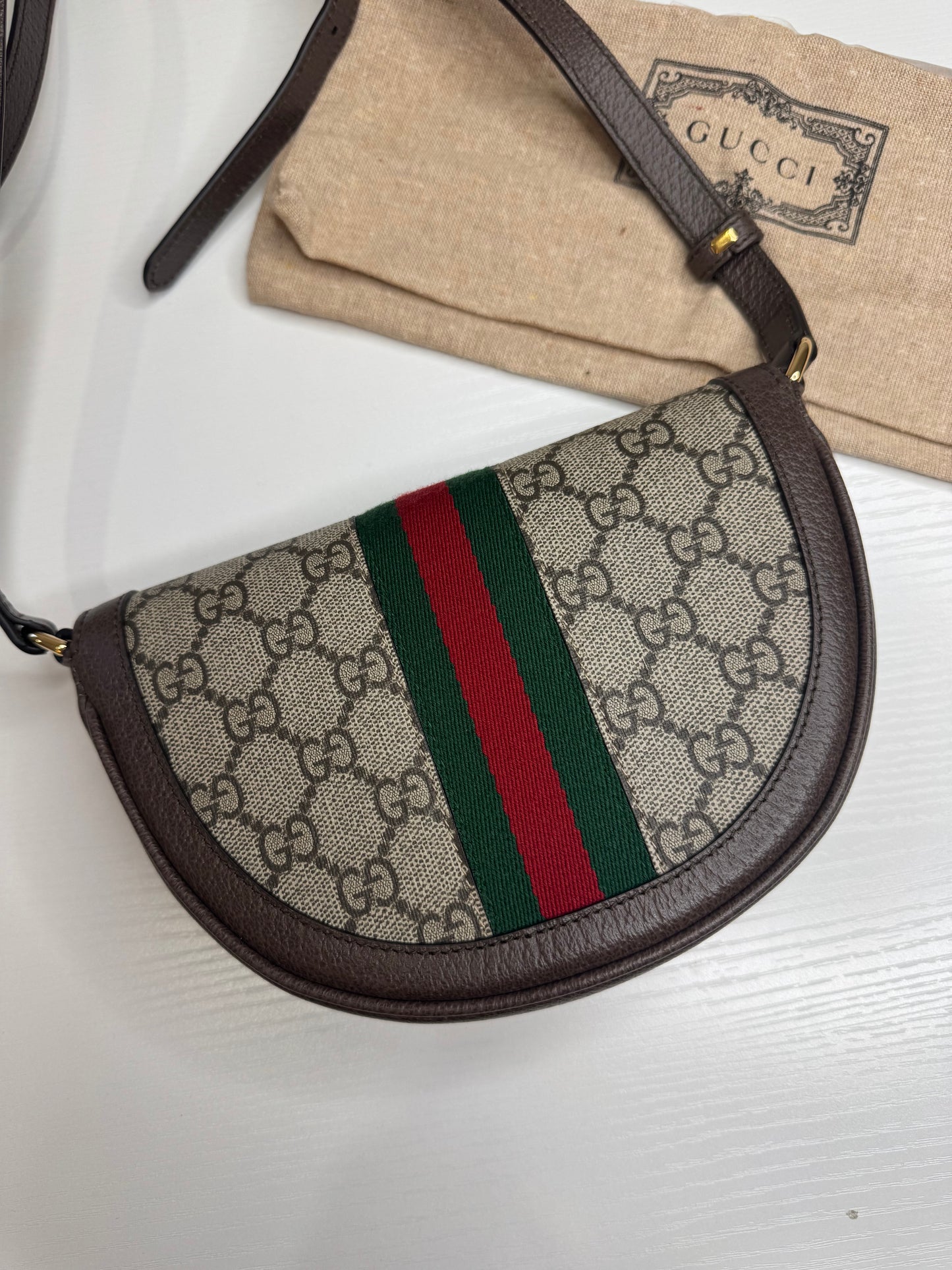 Gucci Ophidia Half Moon Crossbody