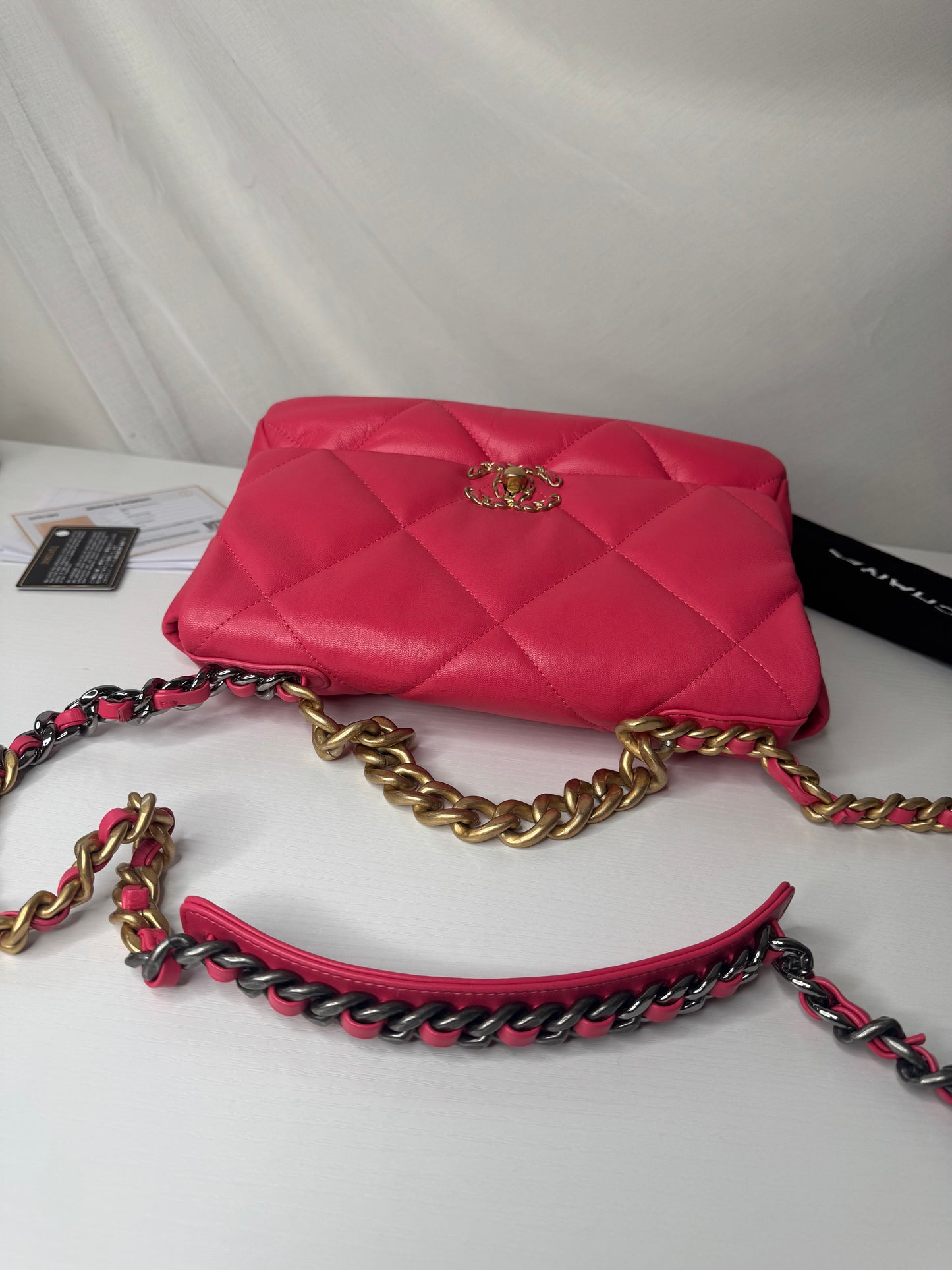 Chanel 19 Large Pink