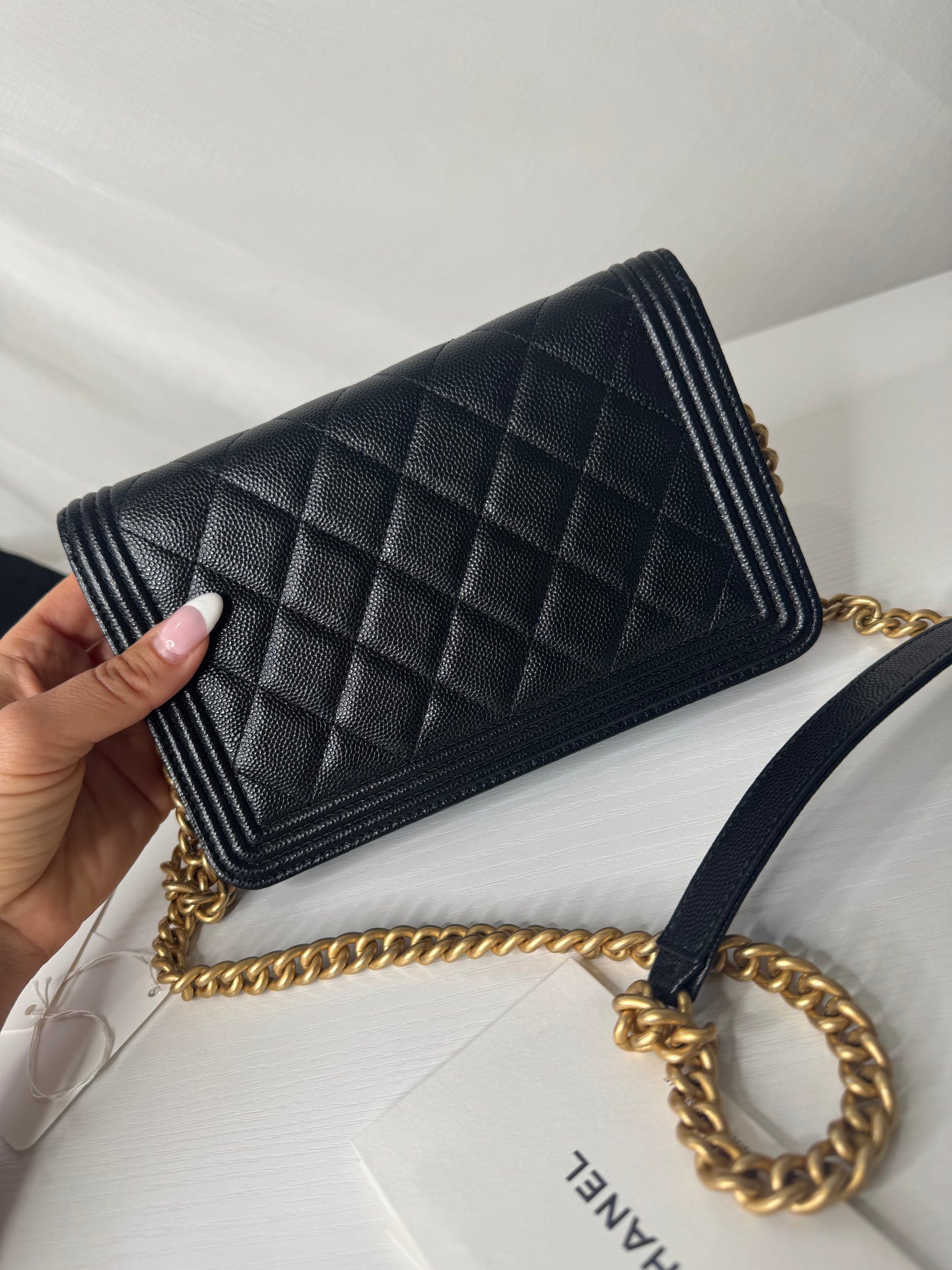 Chanel Caviar Boy WOC