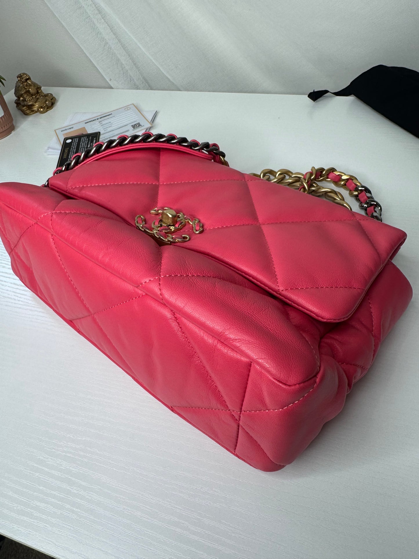 Chanel 19 Large Pink