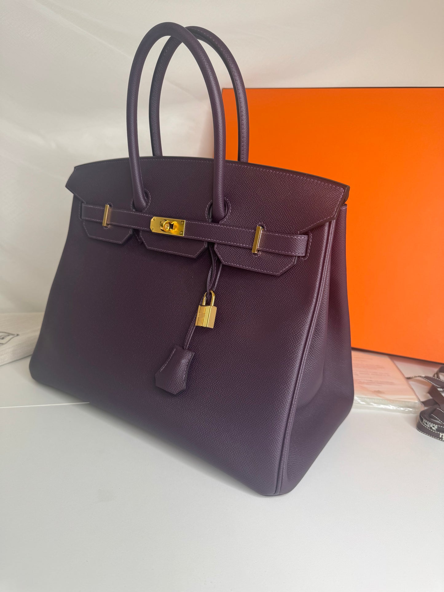 Hermes Birkin 35 Raisin GHW