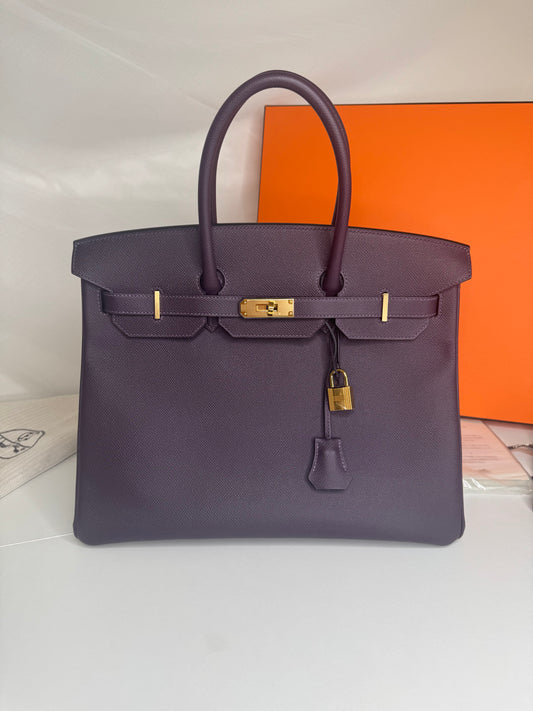 Hermes Birkin 35 Raisin GHW