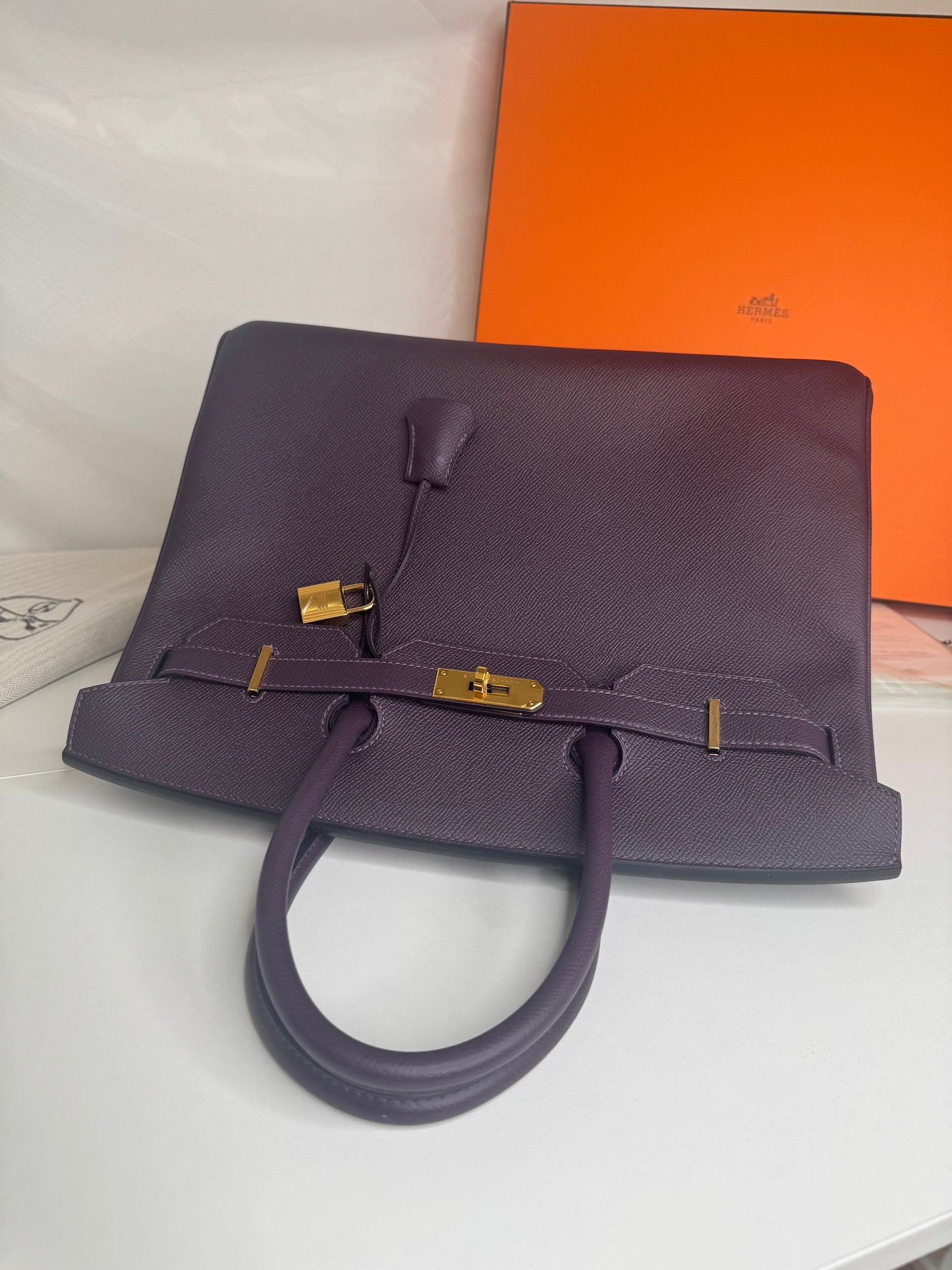 Hermes Birkin 35 Raisin GHW