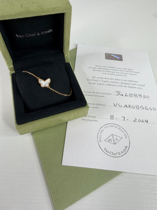VCA MOP Butterfly Bracelet