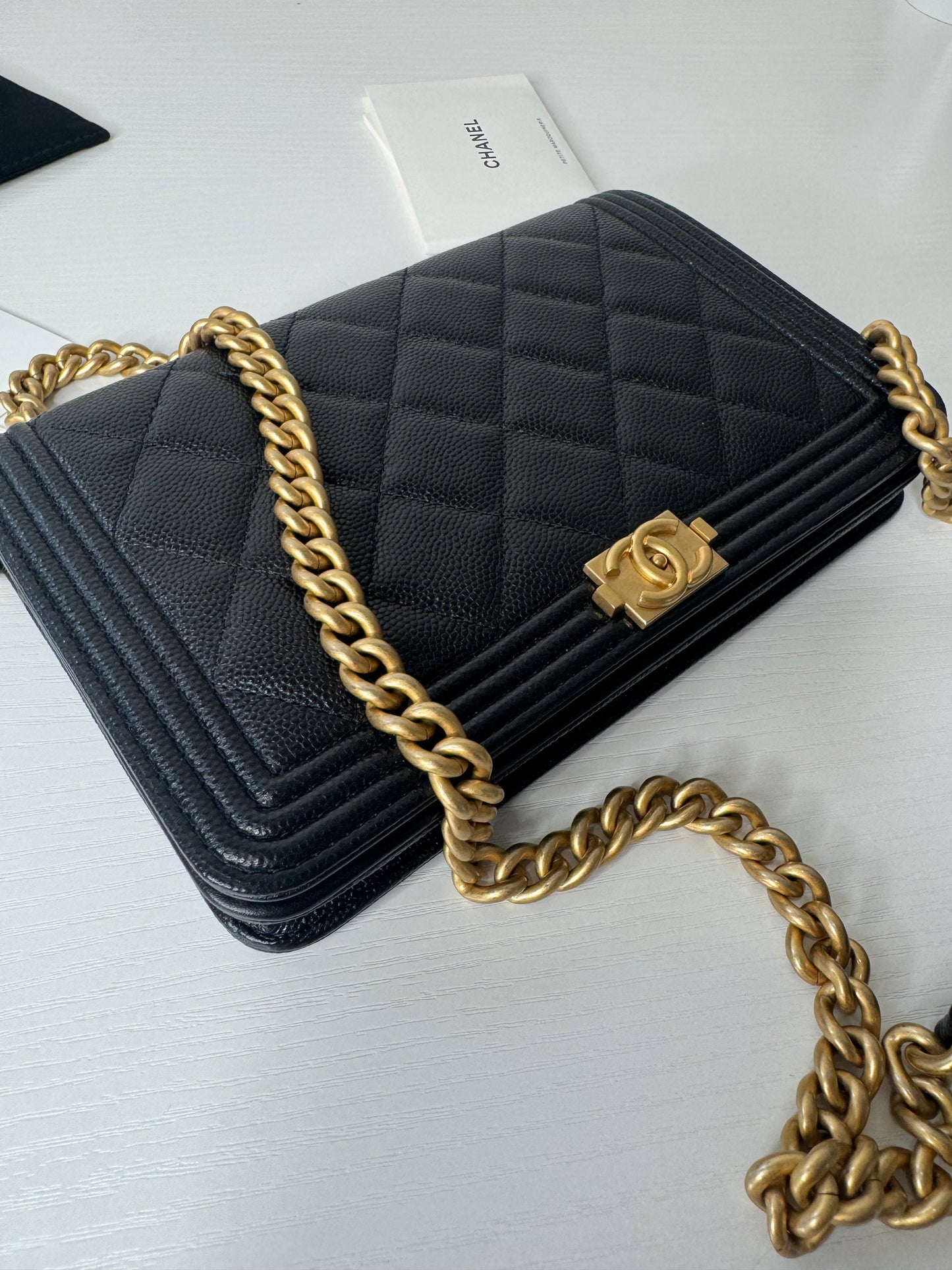 Chanel Caviar Boy WOC