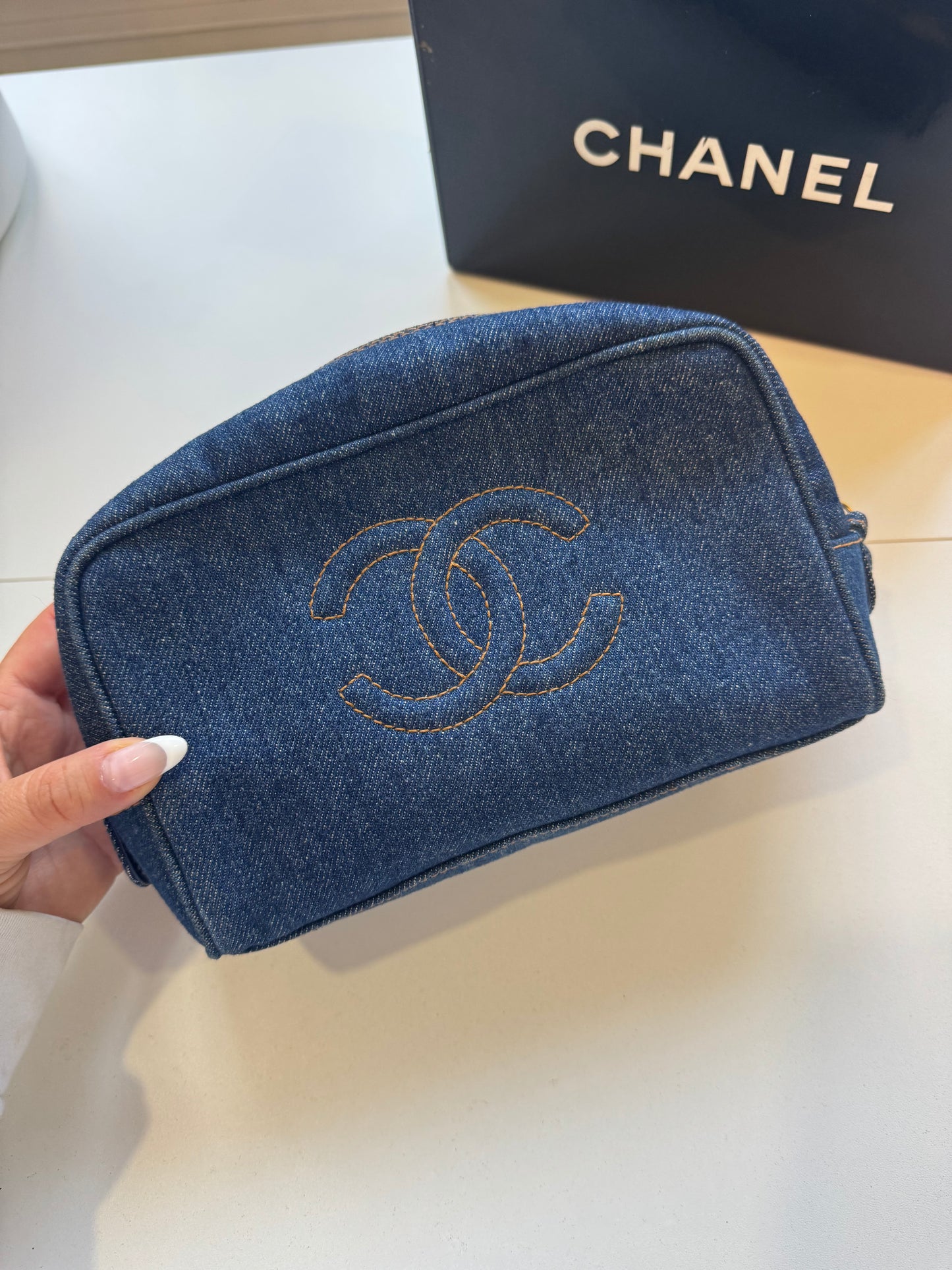 Chanel Denim Pouch