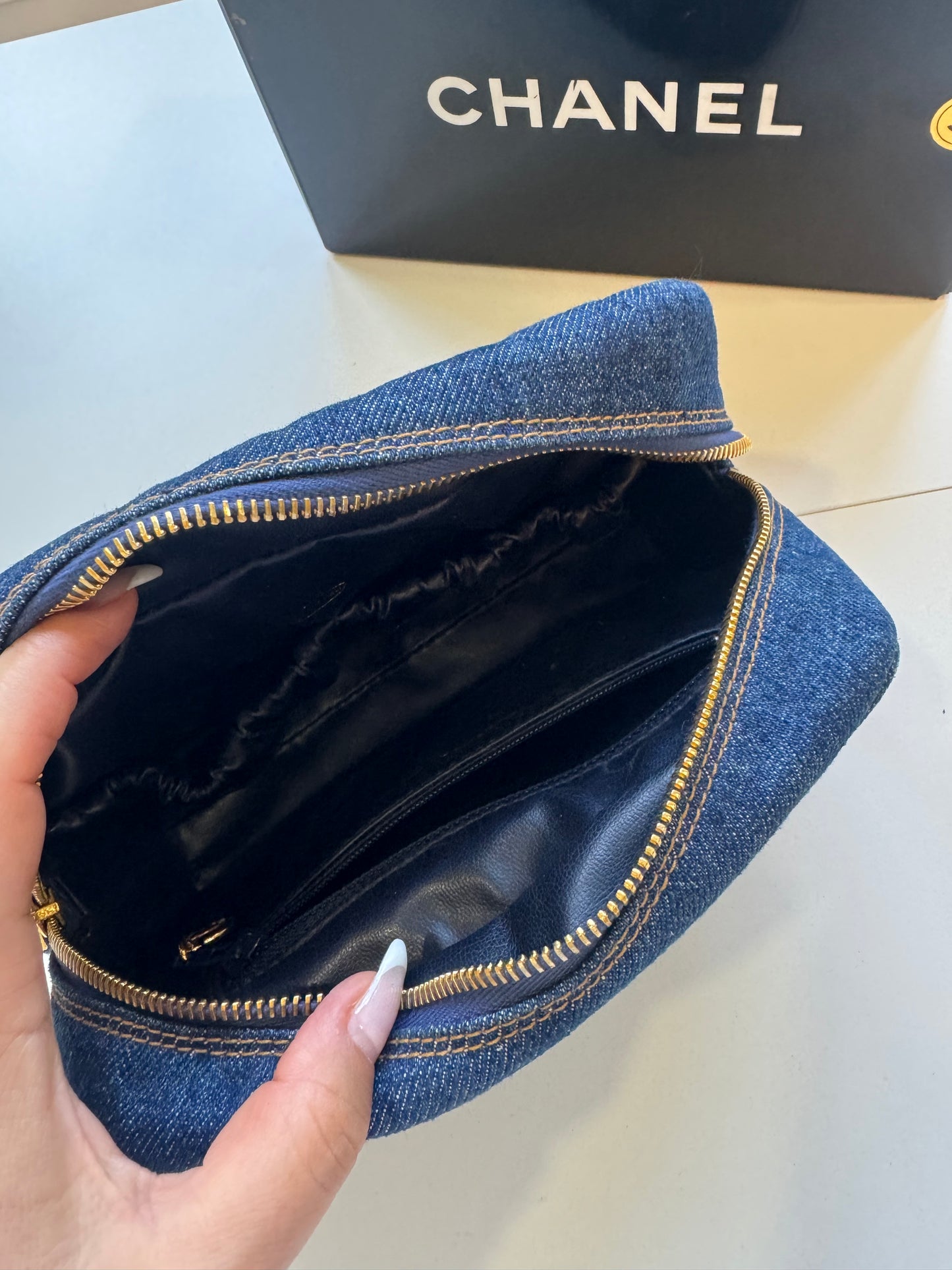 Chanel Denim Pouch