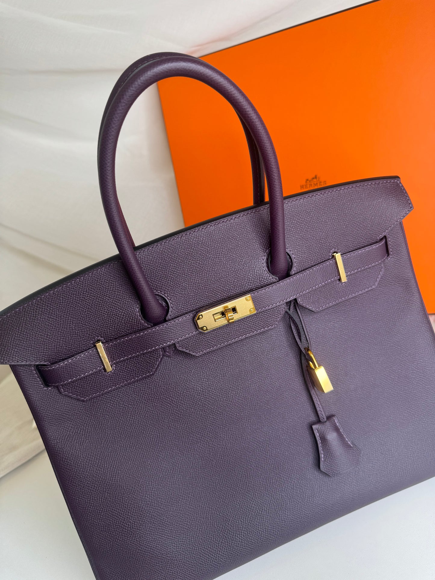 Hermes Birkin 35 Raisin GHW
