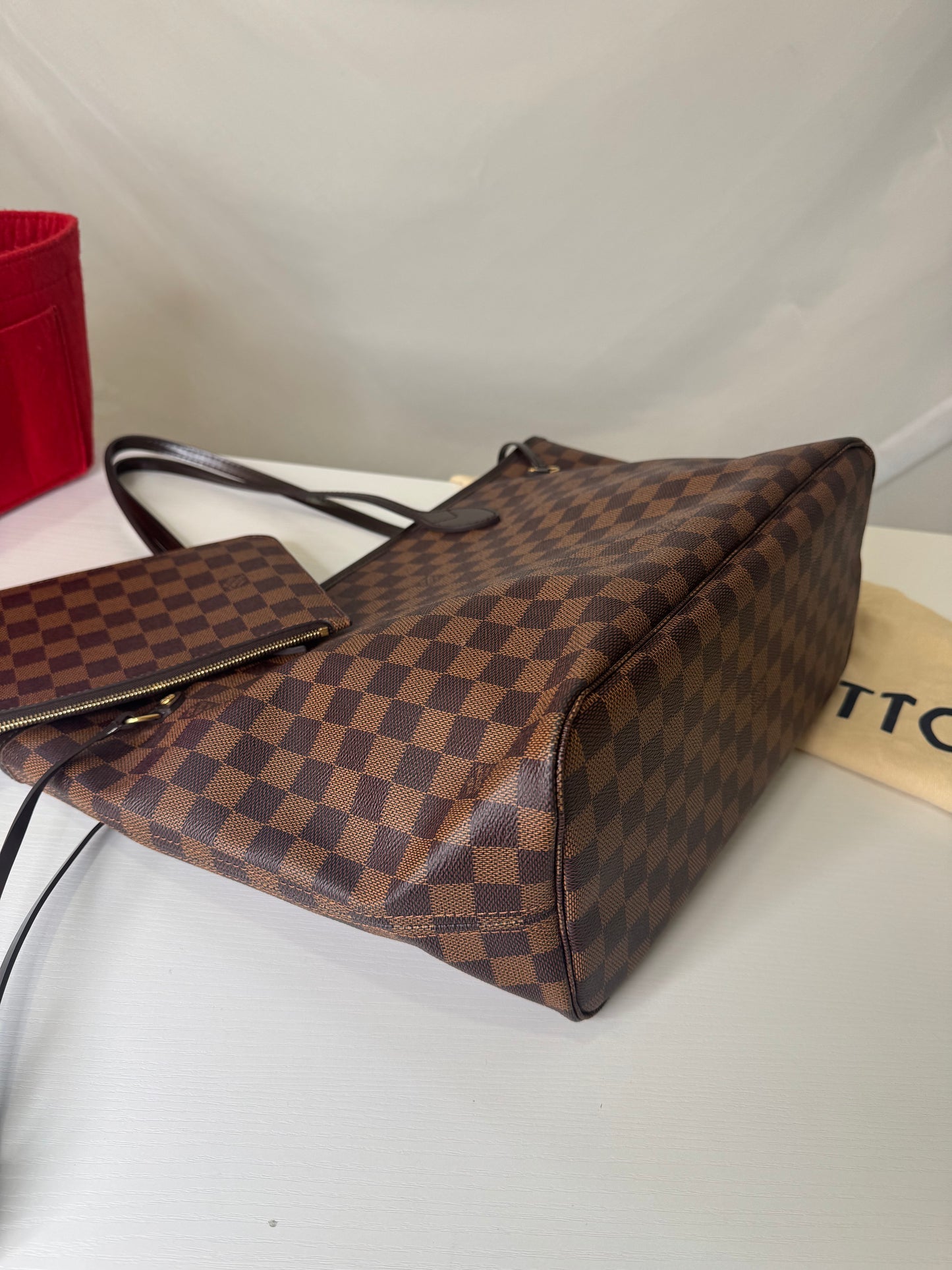Neverfull DE Red with Pouch