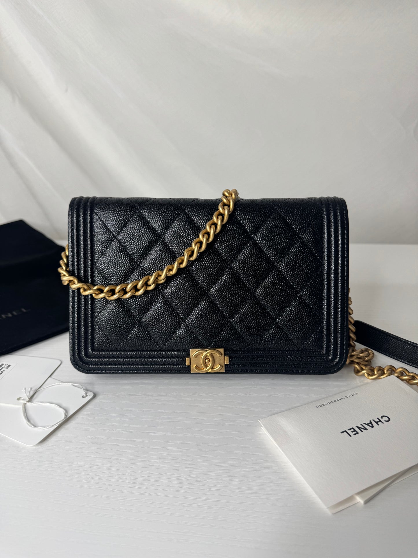 Chanel Caviar Boy WOC