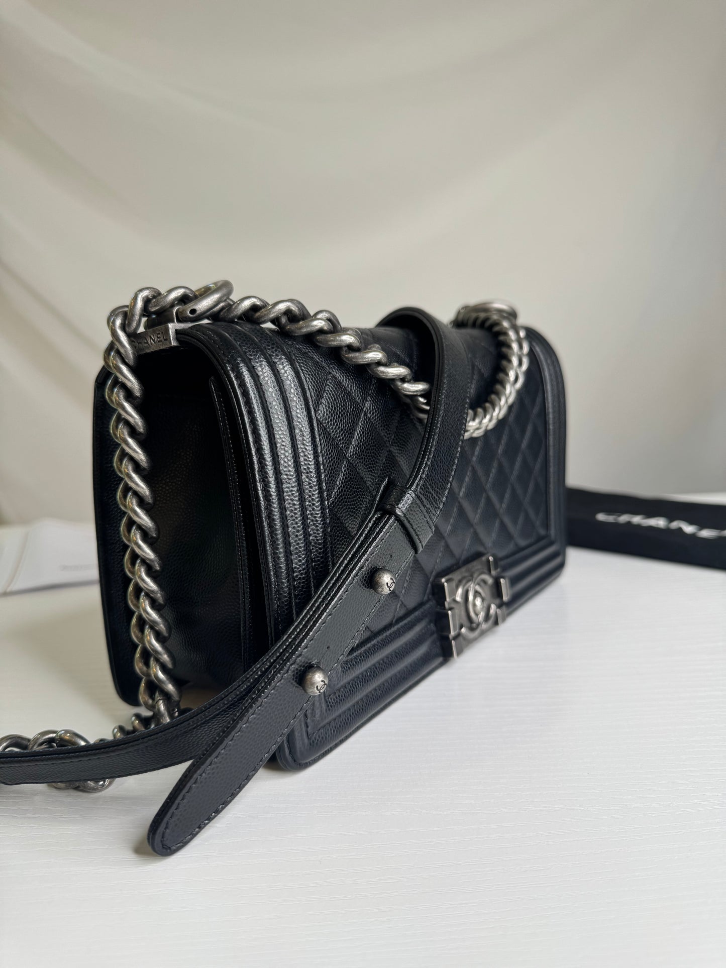 Chanel Caviar Boy Old Medium