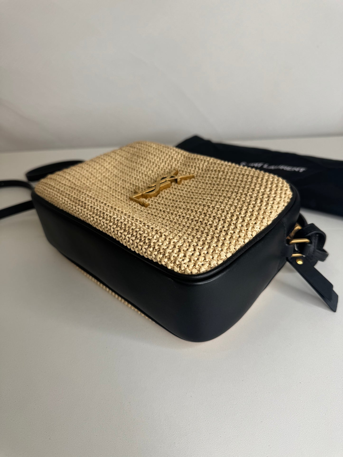 YSL Raffia Camera Bag