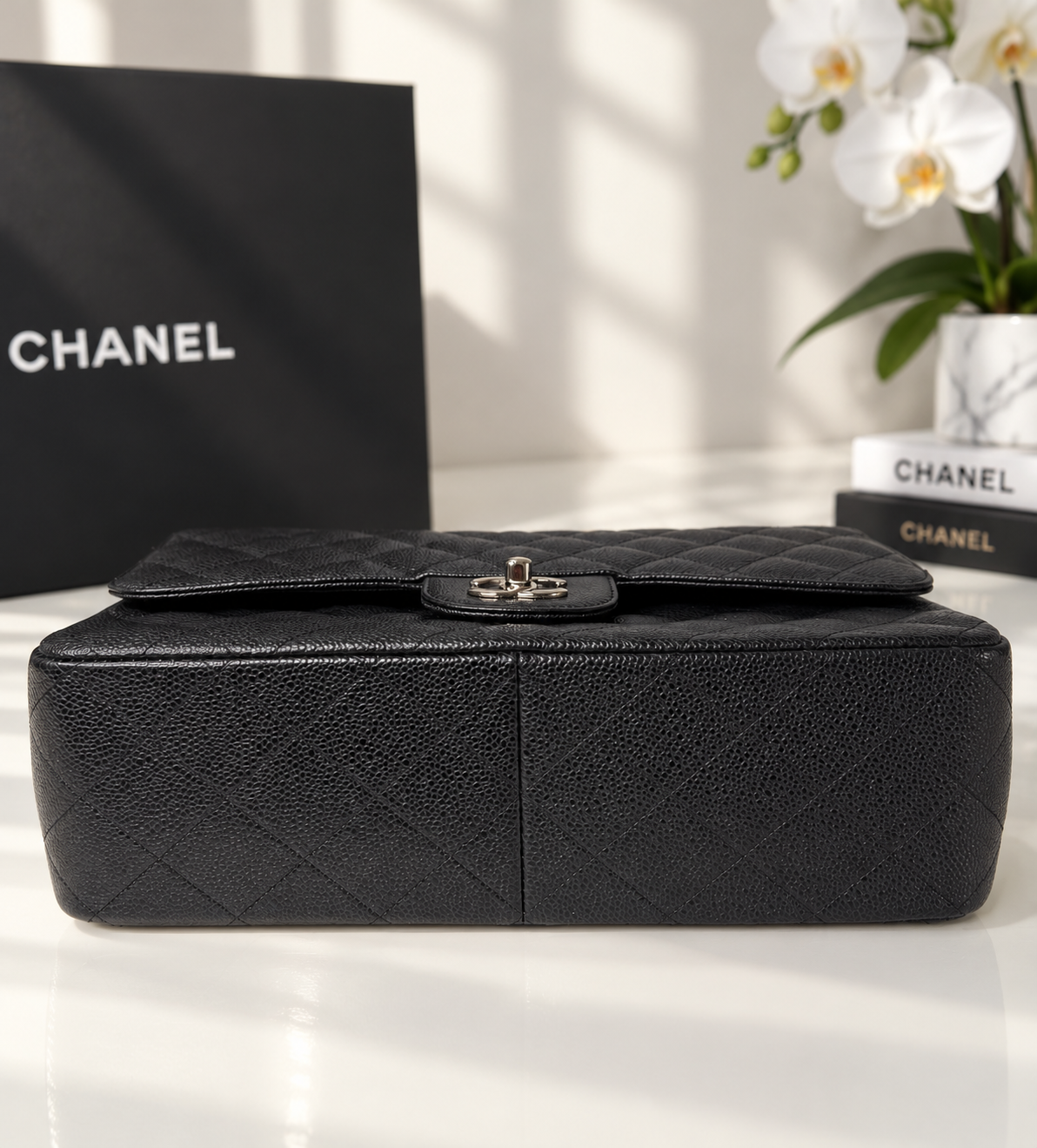 Chanel Caviar Jumbo Black SHW