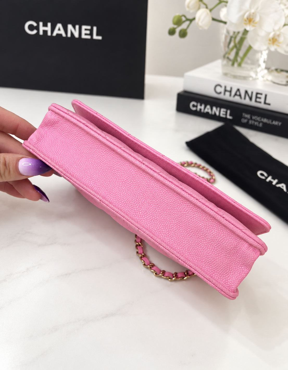 Chanel Caviar WOC Pink